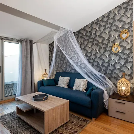 Dernier Etage Le Nid D'amour - Sejour Romantique, Mandara Beach, Apartmán Juan-les-Pins